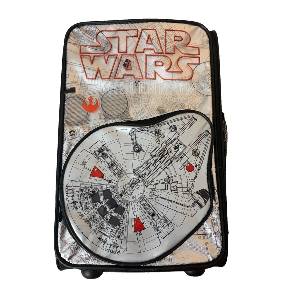 Star Wars Rolling Suitcase Unisex 17” Millennium Falcon YT-1300 Light Up Luggage